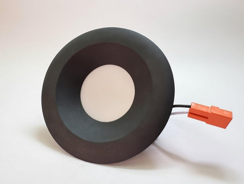 4" Round Retrofit LED Trim Matte Black